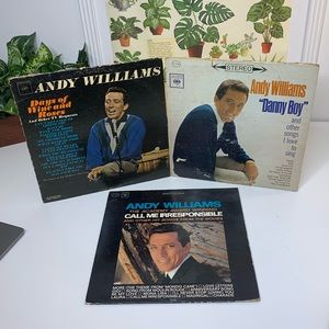 Bundle of 3 Andy Williams Vinyl Records